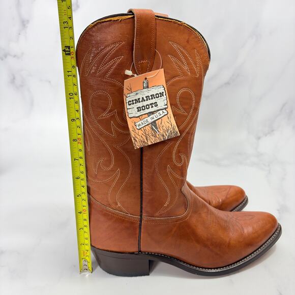 Republic Boot Company Cimarron Handmade Cowboy Boots Mens 10.5 Style 51635 NWT main image 11